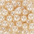 Dekorative perler Ø10mm champagne 115 stk | Floristik24.dk