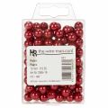 Pynteperler Ø10mm rød 115 stk | Floristik24.dk