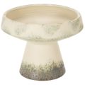 Floristik24 Dekorativ keramikskål, creme grågrøn, Ø20 cm, H16 cm