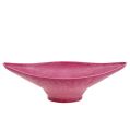 Floristik24 Dekorativ skål lyserød 34 cm x 17,5 cm H10cm, 1 stk