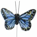 Floristik24 Dekorative sommerfugle på tråd flerfarvet 5,5 cm 24 stk