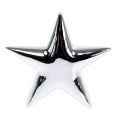 Floristik24 Deco stjerne sølv stående 12cm 2stk