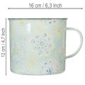 Dekorativt krus, urtepotte, mandala, emaljeret, Ø13 cm H12 cm | Floristik24.dk