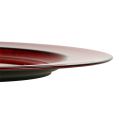 Floristik24 Deco tallerken plast Ø28cm rød-sort