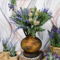 Floristik24 Deco kande antik look vase vintage metal haven dekoration H26cm