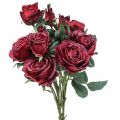 Floristik24 Deco roser røde kunstige roser silkeblomster 50cm 3stk