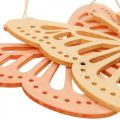 Floristik24 Deco sommerfugle deco bøjle orange/pink/gul 12cm 12stk