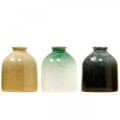 Floristik24 Dekorative vaser, keramiske vaser sæt runde H9,5cm Ø8cm 3stk