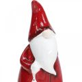 Floristik24 Julemandsfigur Rød, Hvid Keramik H20cm