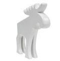 Floristik24 Deco figur elg keramik hvid 18,5cm 1 stk