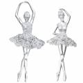 Floristik24 Deco bøjle juletræsdekoration Ballerina 18cm 2stk