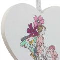 Floristik24 Dekorativt hjerte til ophæng, hjertenisse vedhæng dekoration 12cm 6stk