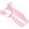 Floristik24 Pyntebånd hørbånd med mønster pink 25mm 15m