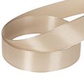 Dekorativt bånd satin beige taftbånd 25mm 50m | Floristik24.dk