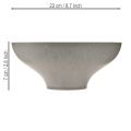 Dekorativ skål med base, rund planteskål, grå, Ø19 cm, H8 cm | Floristik24.dk