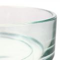 Floristik24 Dekorativ skål glas glas skål rund flad klar Ø15cm H5cm