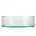 Floristik24 Dekorativ skål glas glas skål rund flad klar Ø15cm H5cm