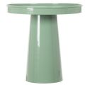 Dekorativ metalplade, grøn, rund bund, bakke til blomsterarrangementer, 20 cm | Floristik24.dk