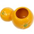 Floristik24 Blomstervase Orange Keramikvase Citrus sommerdekoration