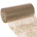 Floristik24 Non-woven borddekorationsrulle 24 cm x 25 m i brun til festlige borde