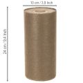 Non-woven borddekorationsrulle 24 cm x 25 m i brun til festlige borde | Floristik24.dk