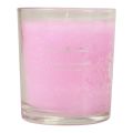 Floristik24 Duftlys i glas duftende kirsebærblomst lys pink H8cm