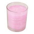 Floristik24 Duftlys i glas duftende kirsebærblomst lys pink H8cm