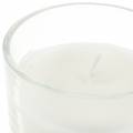 Floristik24 Duftlys i glas vanilje hvid Ø8cm H10,5cm