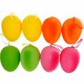Floristik24 Farverige påskeæg til at hænge, flokkede æg, påske, forårsdekoration 8 stk