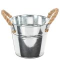 Floristik24 Spand med rebhåndtag Ø14cm H12cm