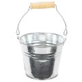 Floristik24 Spand Ø10cm H8cm 10 stk. zink, blank