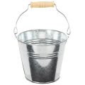 Floristik24 Spand Ø12cm H10cm 8 stk. Zink, blank