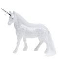 Floristik24 Unicorn hvid med glitter 18cm 2stk