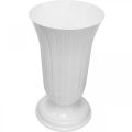 Floristik24 Lilia hvid plast vase Ø28cm H48cm