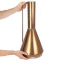 Elegant gulvvase, vintage stil, orientalsk, dekorativ kande i kobberfarvet metal, Ø27 cm H58 cm | Floristik24.dk