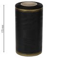 Elegant moiré kransbånd, 175 mm sort med perlekant og taftvævning, dekorativt bånd til begravelsesblomster, sløjfebånd, 25 m | Floristik24.dk
