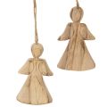 Floristik24 Englefigur til ophængning på juletræ, 10 cm, 12 stk.