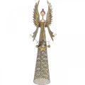 Floristik24 Dekorativ engelfigur med guirlande julemetal 13 × 8,5 cm H40cm