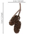 Naturlige ellekogler, løse, til dekoration, 3 cm, 300 g, naturbrun. | Floristik24.dk