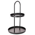 Floristik24 Metal rund dekorativ bakke med to lag, 58 cm