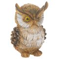 Floristik24 Uglefigur, lille siddende ugle, dekoration, 11 cm