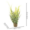 Kunstig bregneplante med rodklump til bolig- og kontordekoration, 57 cm | Floristik24.dk