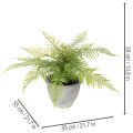 Kunstig bregne i en urtepotte til stue og kontor, 35 cm | Floristik24.dk