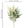 Kunstig bregnegrendekoration, grøn, naturtro, 56 cm | Floristik24.dk