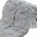 Floristik24 Bordløber imiteret pels grå, dekorativ pels til bord 15×200cm