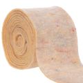 Floristik24 Filtbånd, tofarvet grydelappe af uldfilt, orange/flerfarvet, 15 cm x 5 m