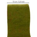 Uldfiltbånd som tofarvet pottebånd til blomsterdekorationer, grøn/rød, 15 cm x 5 m | Floristik24.dk