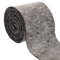 Floristik24 Tofarvet uldfilt-hængsel til potter, grå/sort, 15 cm x 5 m