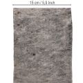 Tofarvet uldfilt-hængsel til potter, grå/sort, 15 cm x 5 m | Floristik24.dk
