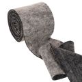 Tofarvet uldfilt-hængsel til potter, grå/sort, 15 cm x 5 m | Floristik24.dk